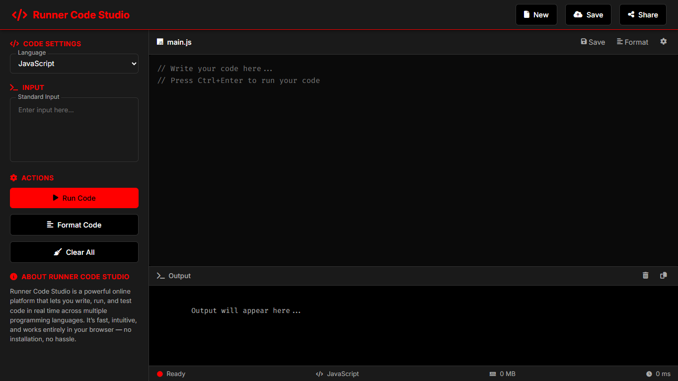 Runner Code Studio